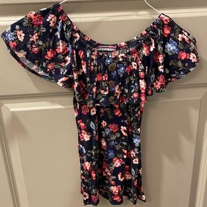 Floral off the shoulder top